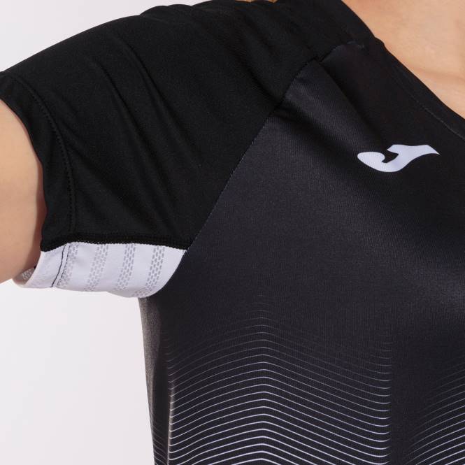 gömlek kısa kollu elit vii Joma siyah floresan pembe beyaz kadınlar 0RJD3663