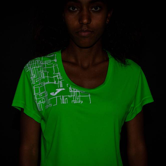 gömlek kısa kollu elit viii Joma floresan yeşil kadınlar 0RJD1966