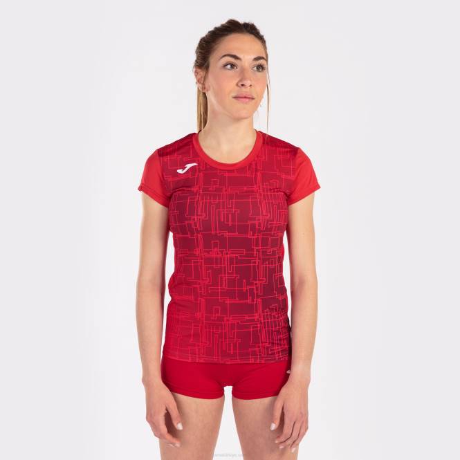 gömlek kısa kollu elit viii Joma kırmızı kadınlar 0RJD3696