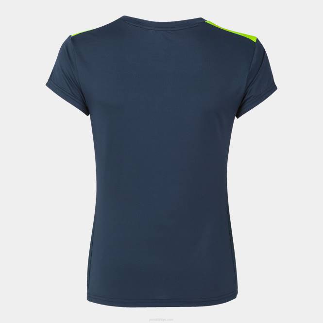 gömlek kısa kollu elit viii Joma lacivert floresan sarı kadınlar 0RJD2581