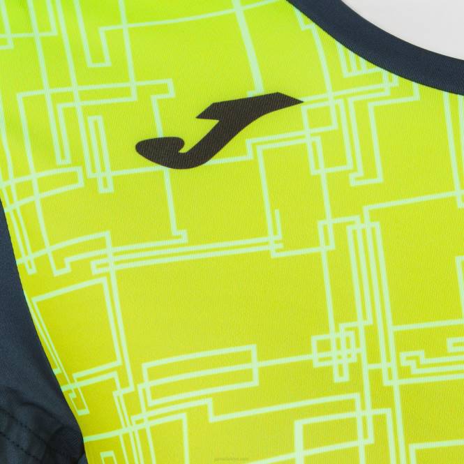 gömlek kısa kollu elit viii Joma lacivert floresan sarı kadınlar 0RJD2581