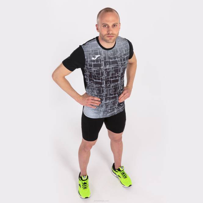 gömlek kısa kollu elit viii Joma siyah erkekler 0RJD985