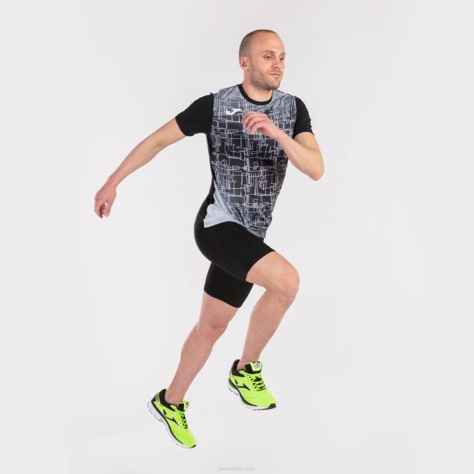 gömlek kısa kollu elit viii Joma siyah erkekler 0RJD985