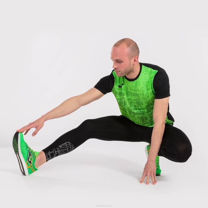 gömlek kısa kollu elit viii Joma siyah floresan yeşil erkekler 0RJD4661