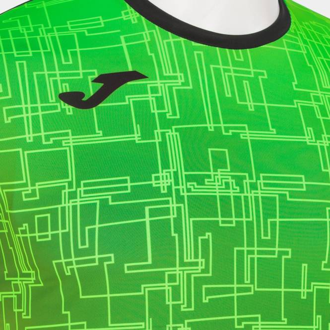 gömlek kısa kollu elit viii Joma siyah floresan yeşil erkekler 0RJD4661