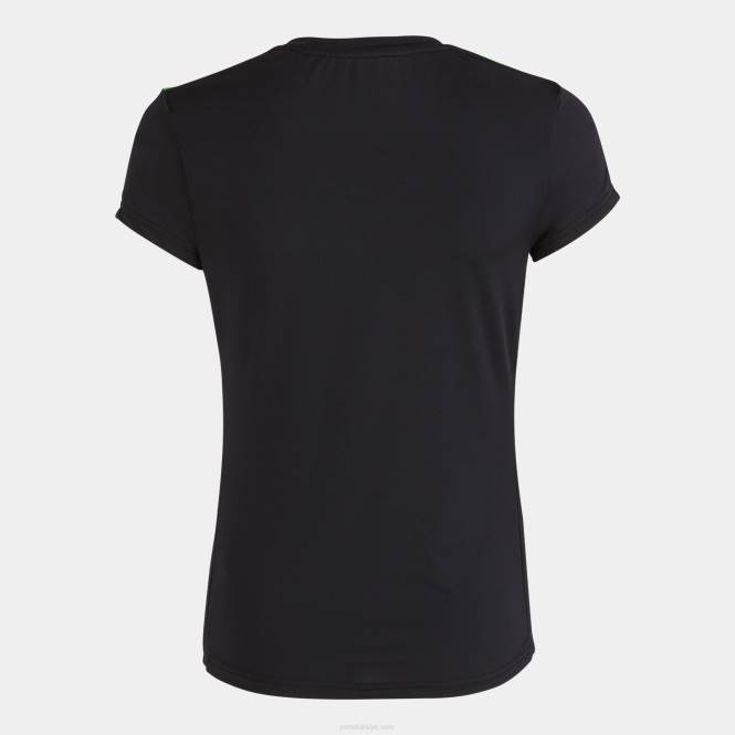 gömlek kısa kollu elit viii Joma siyah floresan yeşil kadınlar 0RJD2114