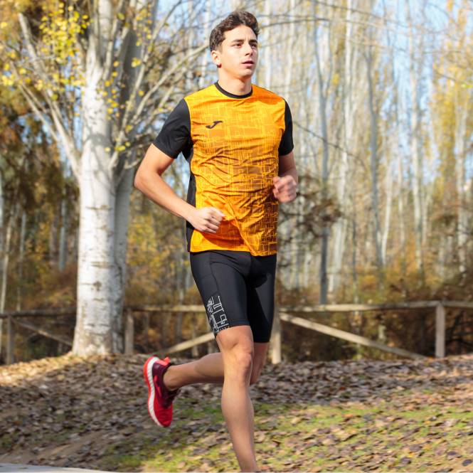 gömlek kısa kollu elit viii Joma siyah turuncu erkekler 0RJD3486