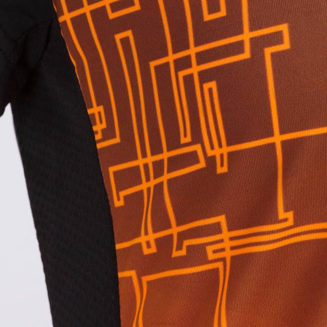 gömlek kısa kollu elit viii Joma siyah turuncu kadınlar 0RJD1893