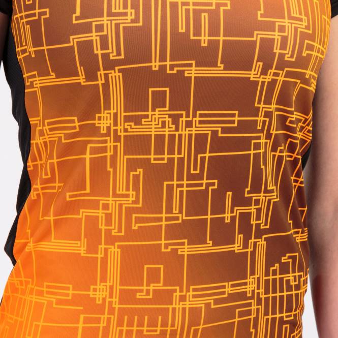 gömlek kısa kollu elit viii Joma siyah turuncu kadınlar 0RJD1893