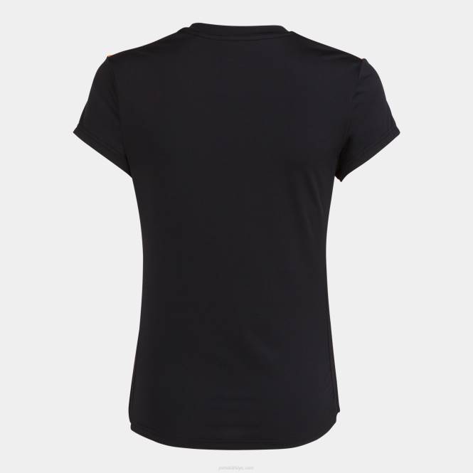 gömlek kısa kollu elit viii Joma siyah turuncu kadınlar 0RJD1893