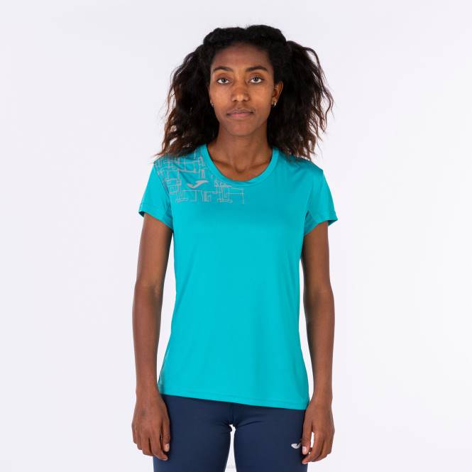 gömlek kısa kollu elit viii Joma turkuaz kadınlar 0RJD3709