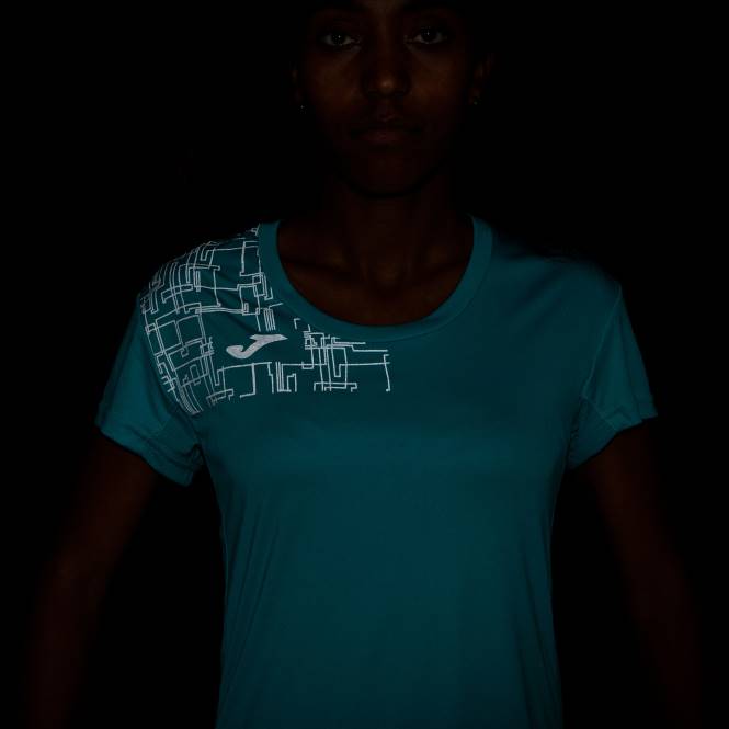 gömlek kısa kollu elit viii Joma turkuaz kadınlar 0RJD3709