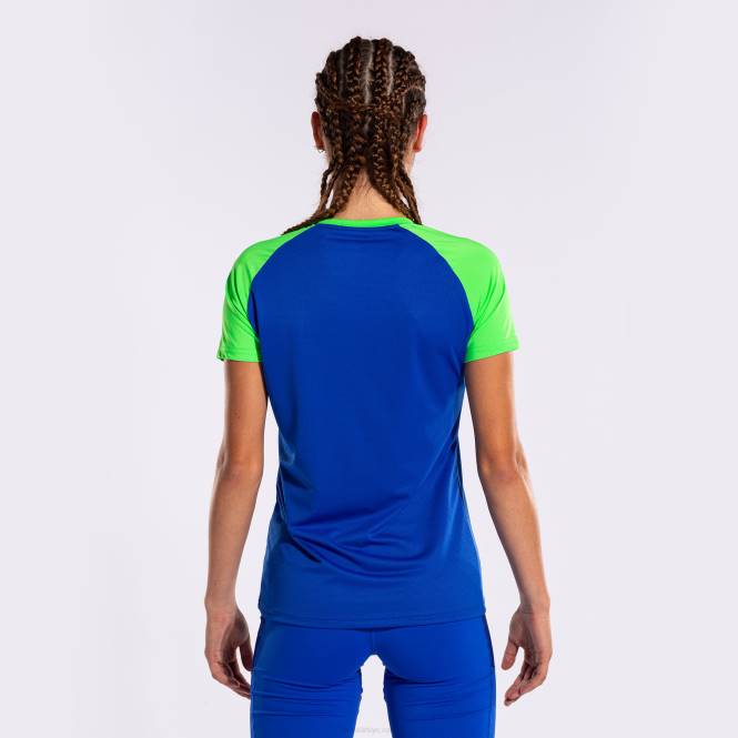 gömlek kısa kollu elit x Joma kraliyet mavisi floresan yeşili kadınlar 0RJD1763