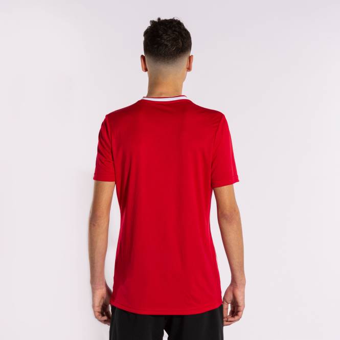 gömlek kısa kollu europa v Joma kırmızı beyaz erkekler 0RJD4649