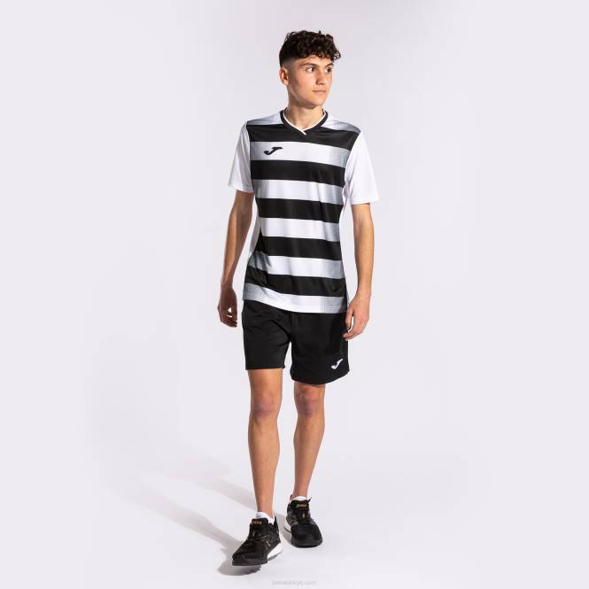 gömlek kısa kollu europa v Joma siyah beyaz erkekler 0RJD1251