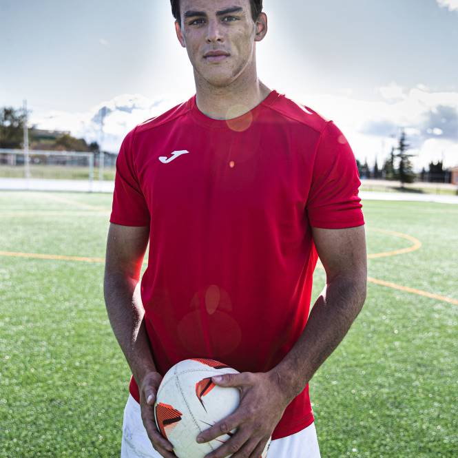 gömlek kısa kollu güçlü Joma kırmızı erkekler 0RJD4592