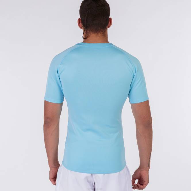 gömlek kısa kollu haka Joma gök mavisi beyaz erkekler 0RJD1400