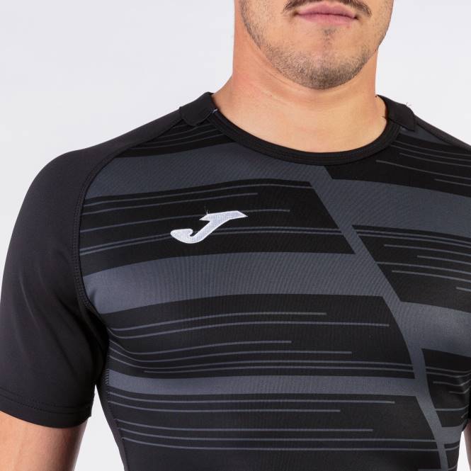 gömlek kısa kollu haka Joma siyah koyu gri erkekler 0RJD797