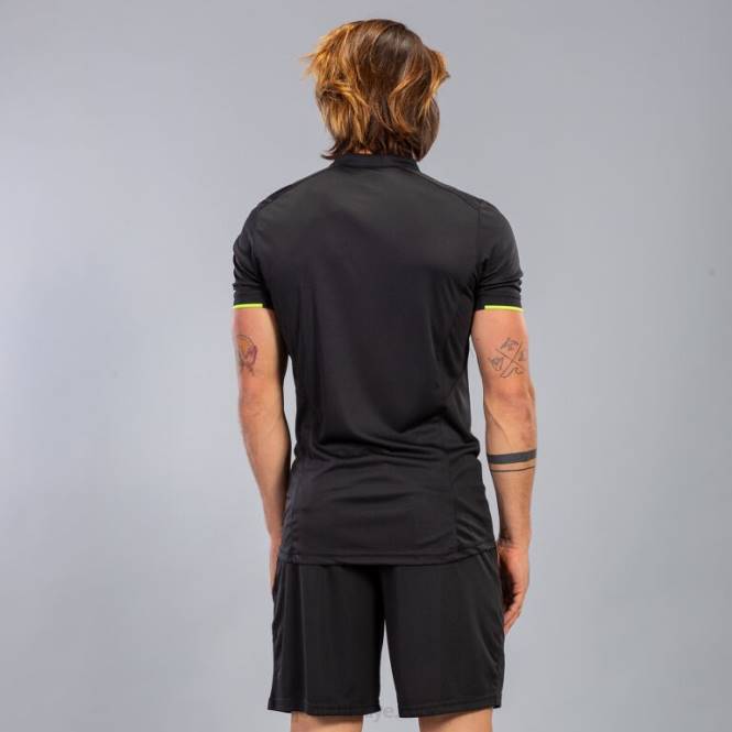 gömlek kısa kollu hakem Joma siyah erkekler 0RJD1282