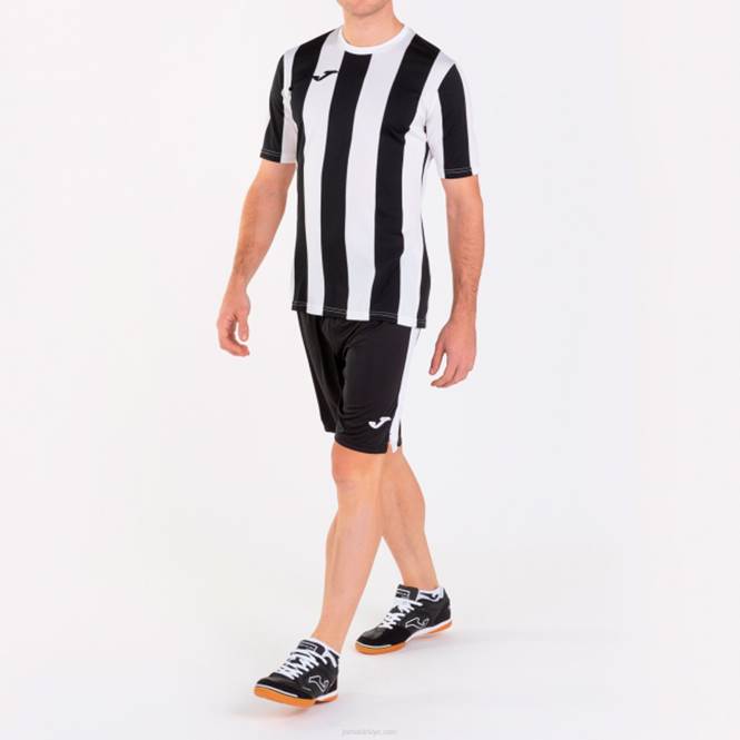 gömlek kısa kollu inter Joma siyah beyaz erkekler 0RJD3391