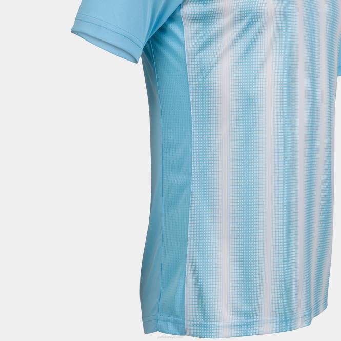 gömlek kısa kollu inter ii Joma gök mavisi beyaz erkekler 0RJD13