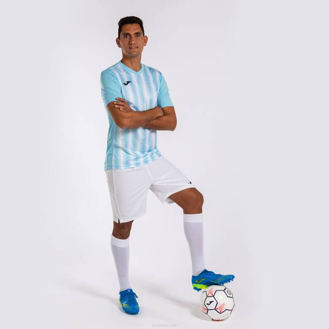 gömlek kısa kollu inter ii Joma gök mavisi beyaz erkekler 0RJD13