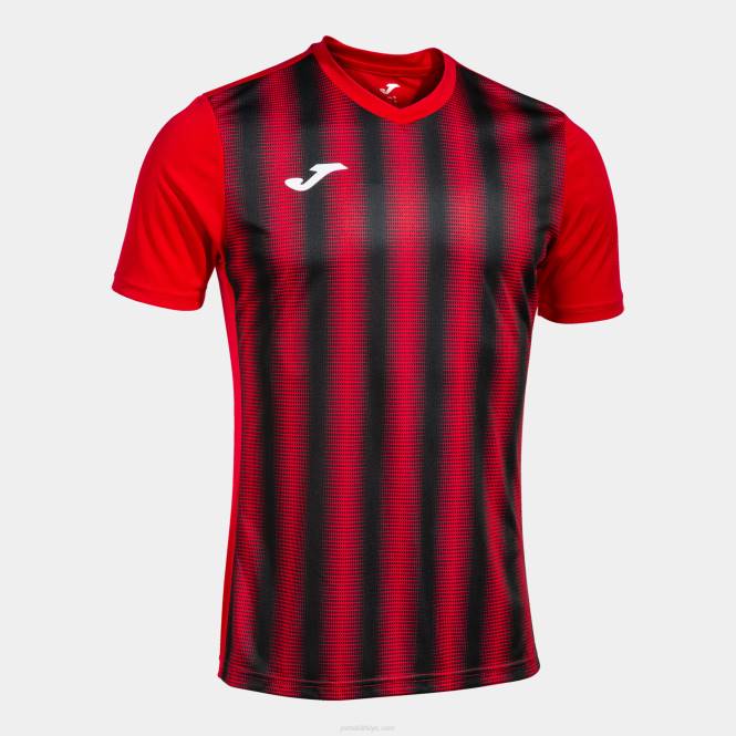 gömlek kısa kollu inter ii Joma kırmızı siyah erkekler 0RJD2899
