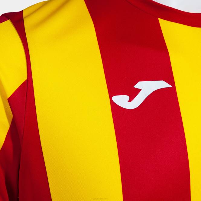 gömlek kısa kollu inter klasik Joma kırmızı Sarı erkekler 0RJD205