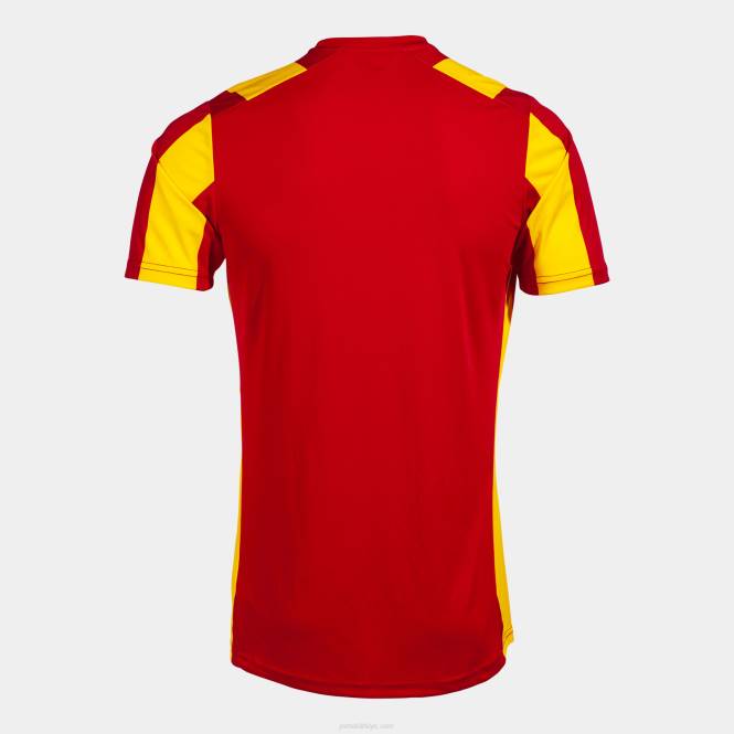 gömlek kısa kollu inter klasik Joma kırmızı Sarı erkekler 0RJD205