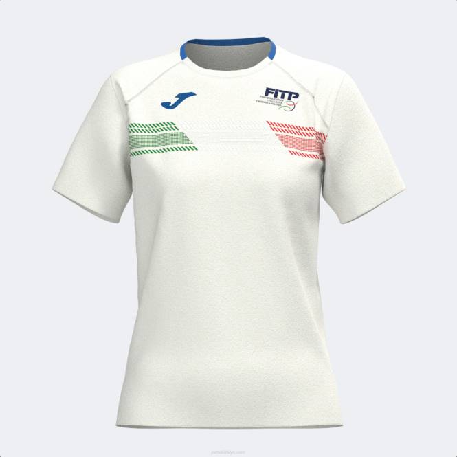 gömlek kısa kollu italyan tenisi ve padel federasyonu Joma beyaz kadınlar 0RJD2036
