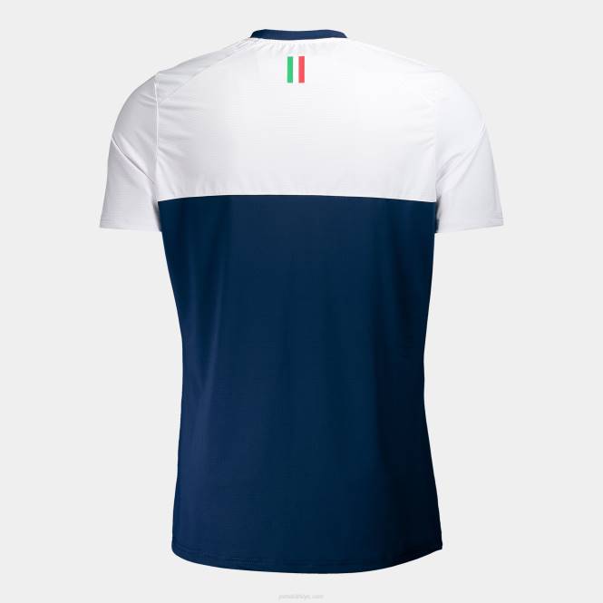 gömlek kısa kollu italyan tenisi ve padel federasyonu Joma beyaz lacivert0RJD330