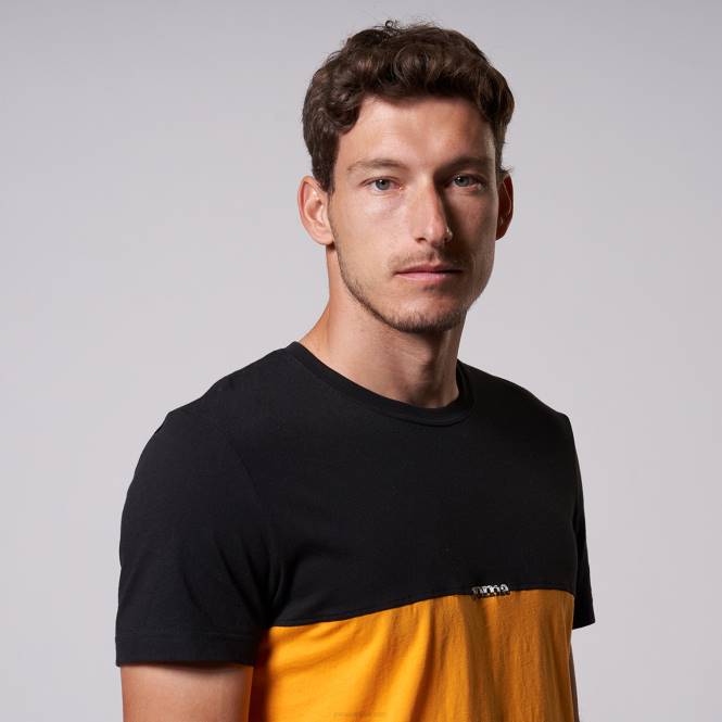 gömlek kısa kollu kaliforniya Joma siyah turuncu erkekler 0RJD87