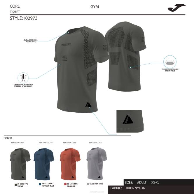 gömlek kısa kollu kapalı spor salonu Joma haki erkekler 0RJD1364