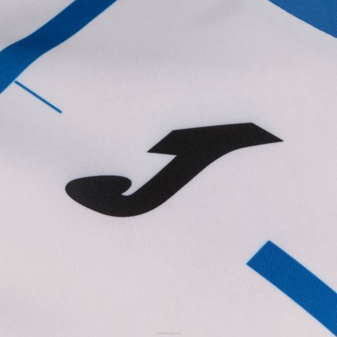 gömlek kısa kollu kaplan iii Joma beyaz kraliyet mavisi erkekler 0RJD3551