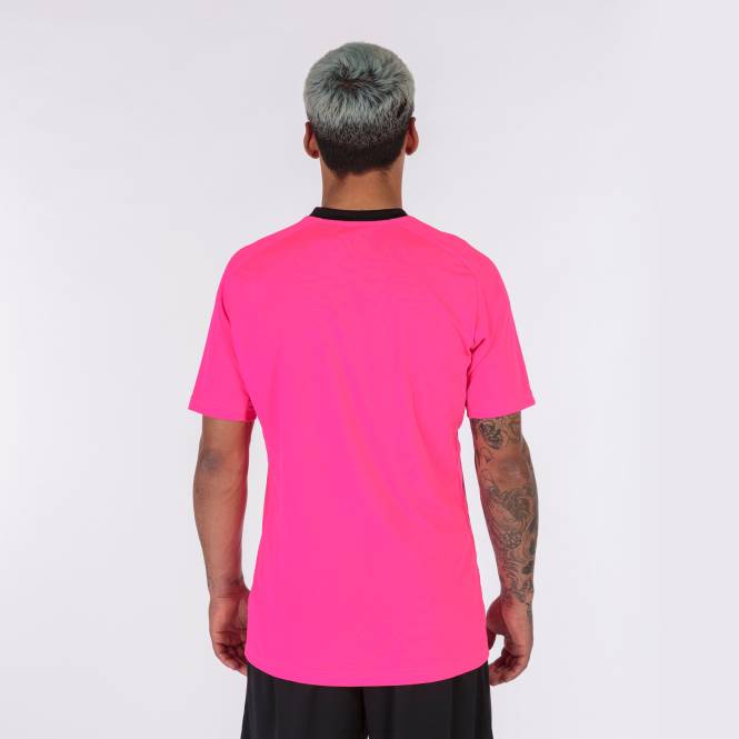 gömlek kısa kollu kaplan iii Joma floresan pembe siyah erkekler 0RJD4541