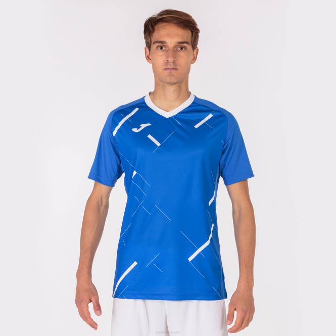 gömlek kısa kollu kaplan iii Joma kraliyet mavisi beyaz erkekler 0RJD3305