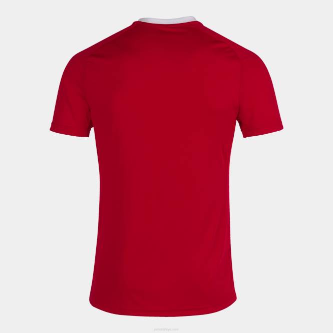 gömlek kısa kollu kaplan iii Joma kırmızı beyaz erkekler 0RJD1011