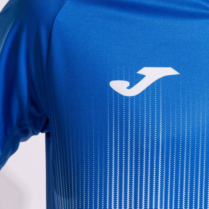 gömlek kısa kollu kaplan iv Joma beyaz kraliyet mavisi erkekler 0RJD4367