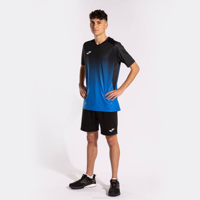gömlek kısa kollu kaplan iv Joma kraliyet mavisi siyah erkekler 0RJD1553