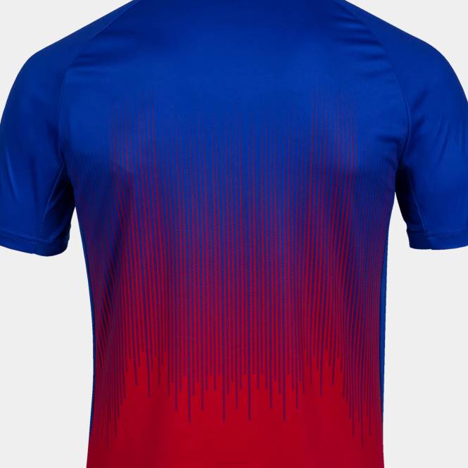 gömlek kısa kollu kaplan iv Joma kırmızı kraliyet mavisi erkekler 0RJD2857