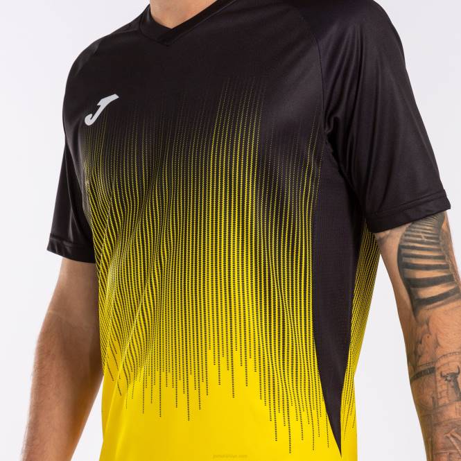 gömlek kısa kollu kaplan iv Joma sarı siyah erkekler 0RJD3237