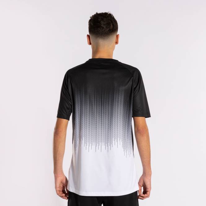 gömlek kısa kollu kaplan iv Joma siyah beyaz erkekler 0RJD168