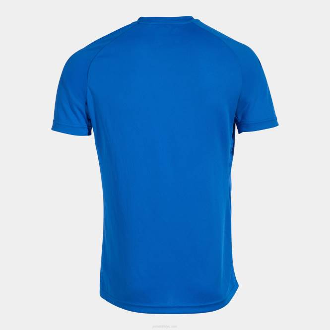 gömlek kısa kollu kaplan v Joma kraliyet mavisi siyah erkekler 0RJD182