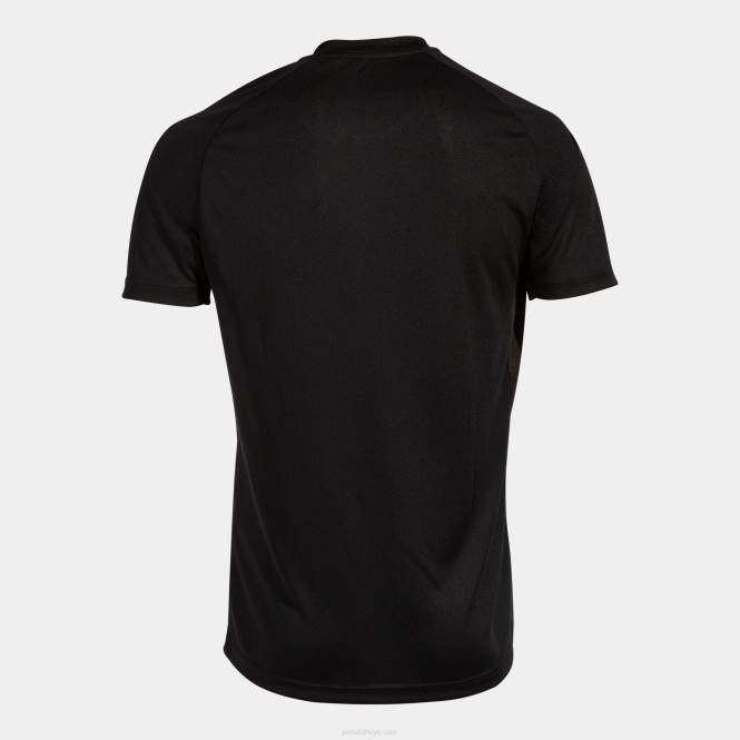 gömlek kısa kollu kaplan v Joma siyah bordo erkekler 0RJD92