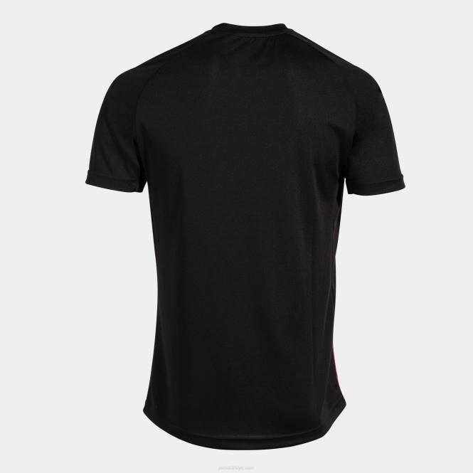 gömlek kısa kollu kaplan v Joma siyah floresan pembe erkekler 0RJD1166