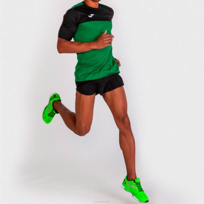 gömlek kısa kollu kazanan Joma yeşil siyah erkekler 0RJD4209