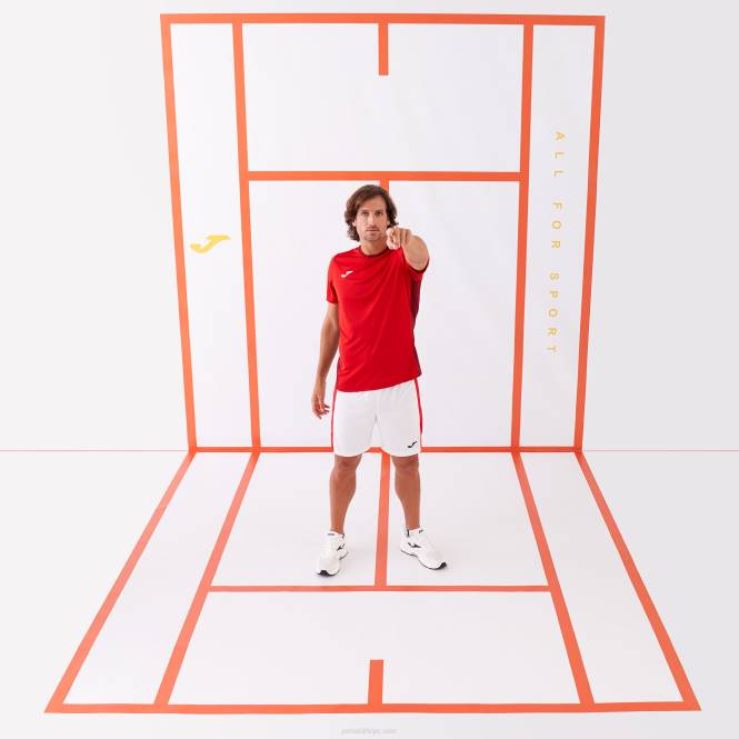 gömlek kısa kollu kazanan ii Joma kırmızı erkekler 0RJD1008