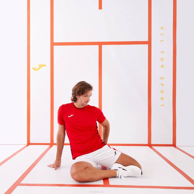 gömlek kısa kollu kazanan ii Joma kırmızı erkekler 0RJD1008