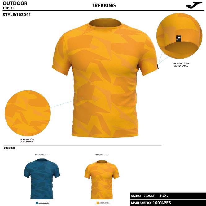 gömlek kısa kollu kaşif Joma turuncu erkekler 0RJD788