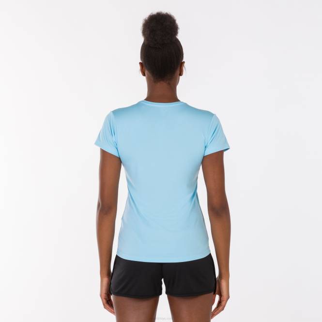 gömlek kısa kollu kombin Joma gökyüzü mavi kadınlar 0RJD3811